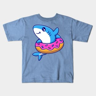 Tim the Donut Shark Kids T-Shirt